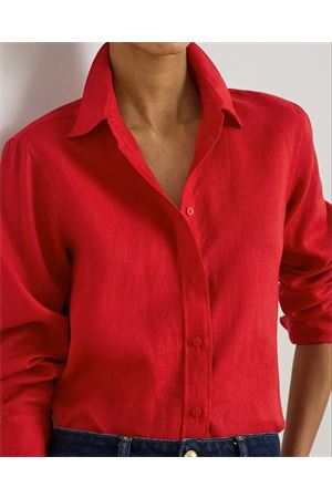 Karrie-Long Sleeve-Shirt-Tissue Linen LAUREN RALPH LAUREN | Camicia | 200782777073